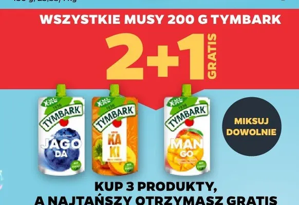 Mus Tymbark kaki promocja w Netto