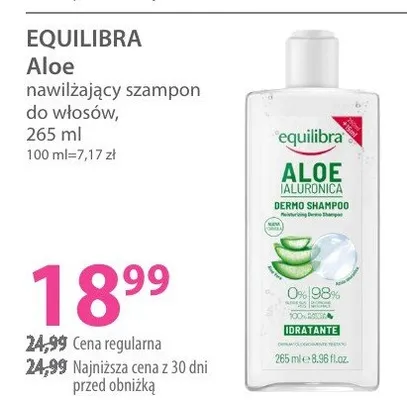 Szampon EQUILIBRA Aloe promocja w Hebe