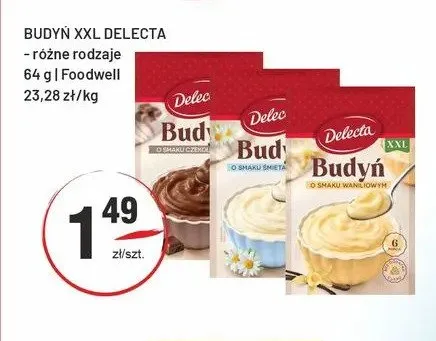 Budyń XXL Delecta promocja w Sedal