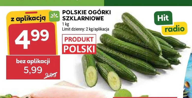 Polskie ogórki szklarniowe promocja w Stokrotka