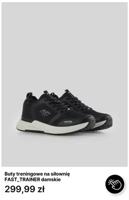Buty treningowe na siłownię Fast_Trainer damskie 4F promocja w 4F