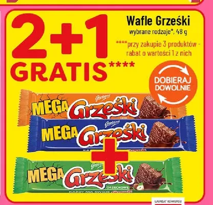 Wafel Grześki Mega kakaowy promocja w POLOmarket