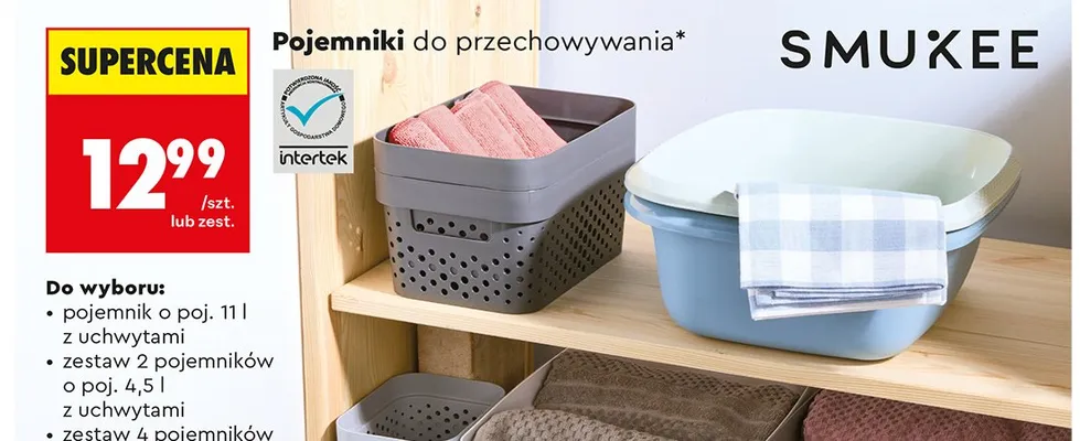 Pojemniki do przechowywania promocja w Biedronka