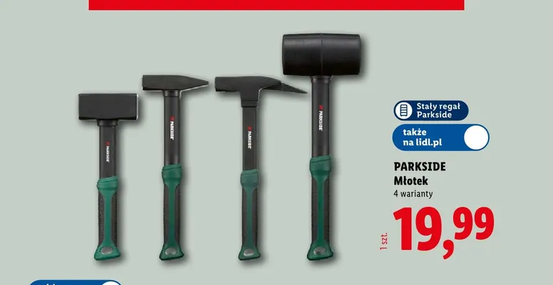 Młotek ciesielski Parkside promocja w Lidl