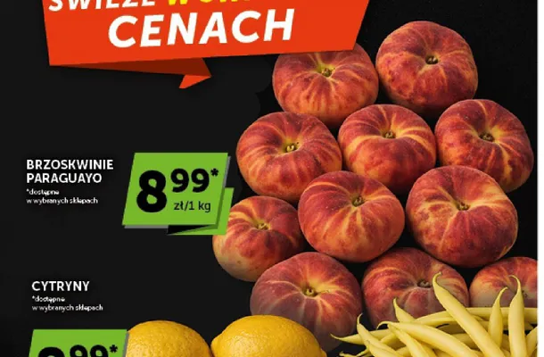 Brzoskwinie paraguayo promocja w Groszek