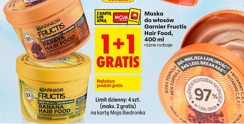 Maska do włosów Hair Food promocja w Biedronka