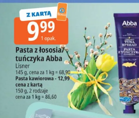 Pasta z łososia/tuńczyka Abba promocja w Leclerc