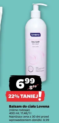 Balsam do ciała Lovena promocja w Netto