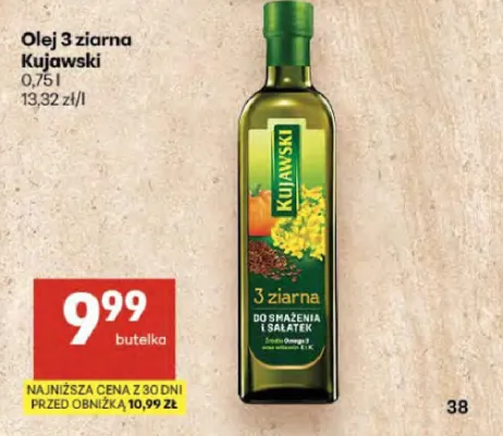 Olej 3 ziarna Kujawski promocja w Delikatesy Centrum
