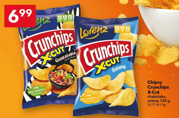 Chipsy Crunchips X-Cut chakalaka promocja w LEWIATAN