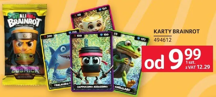 Karty BRAINROT promocja w Selgros