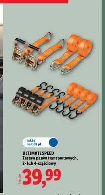 Zestaw pasów transportowych ULTIMATE SPEED 4-częściowy promocja w Lidl