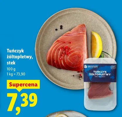 Tuńczyk żółtopłetwy, stek promocja w Lidl