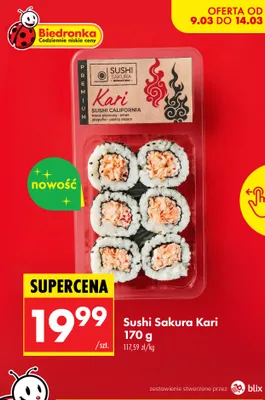 Sushi California Kari promocja w Biedronka