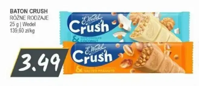 Baton Crush Salted Peanuts E.Wedel promocja w Słoneczko