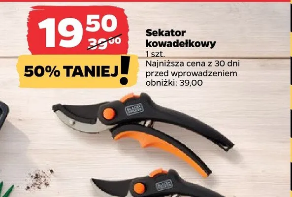 Sekator kowadełkowy promocja w Netto
