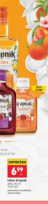 Likier Krupnik śliwka 26% promocja w Biedronka