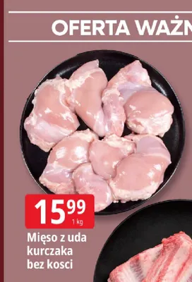 Mięso z uda kurczaka bez kości promocja w Leclerc
