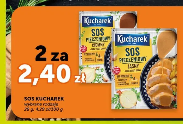 Sos pieczeniowy ciemny Kucharek promocja w Euro Sklep