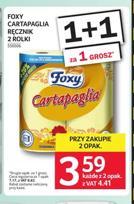 Ręcznik papierowy Cartapaglia 2 rolki Foxy promocja w Selgros