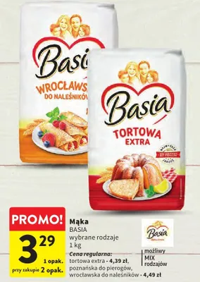 Mąka wybrane rodzaje promocja w Intermarche