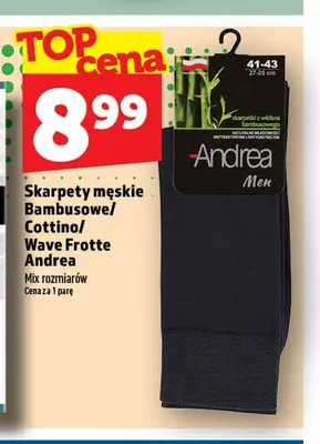 Skarpety męskie bambusowe Andrea promocja w TOPAZ