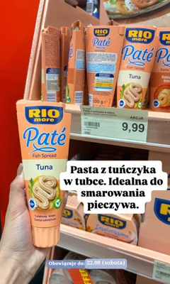Pasta z tuńczyka RIO mare Paté promocja w Aldi