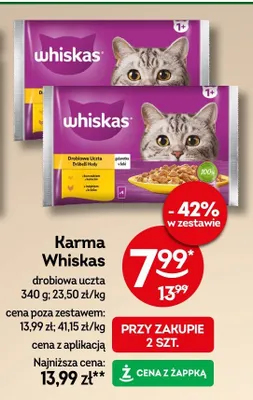 Karma Whiskas drobiowa uczta promocja w Żabka