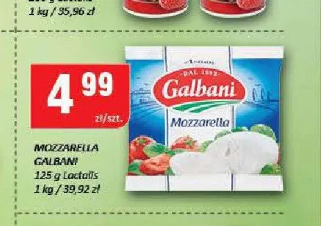 Ser Mozzarella Galbani promocja w Chorten