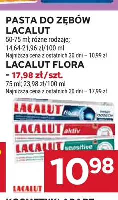 Pasta do zębów Lacalut Flora promocja w Stokrotka