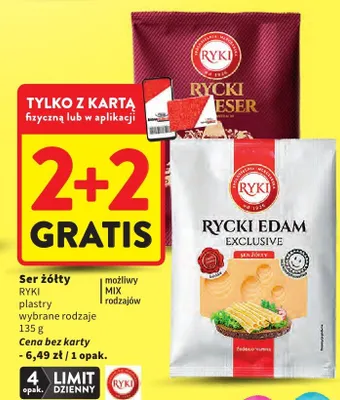 Ser żółty plastry wybrane rodzaje możliwy mix rodzajów promocja w Intermarche
