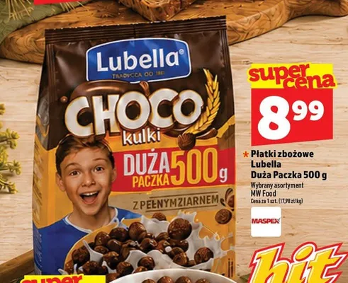 Płatki zbożowe Lubella Choco Kulki promocja w TOPAZ