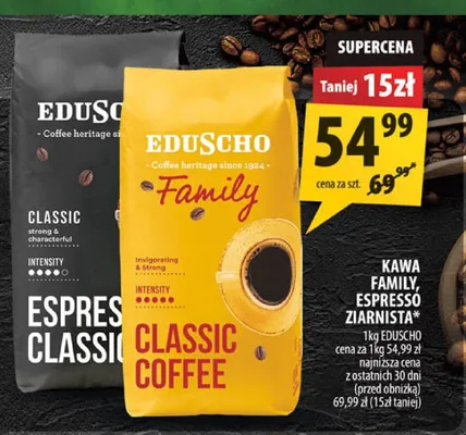 Kawa ziarnista Eduscho Family promocja w Arhelan