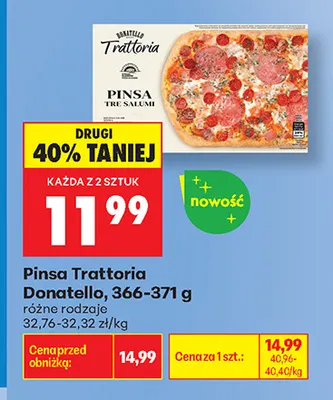 Pinsa Trattoria Donatello promocja w Biedronka