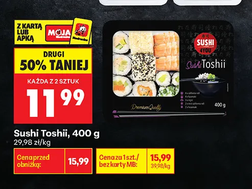 Sushi Toshii promocja w Biedronka