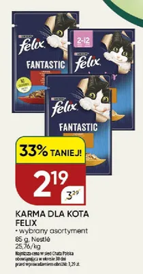 Karma dla kota Felix Fantastic promocja w Chata Polska