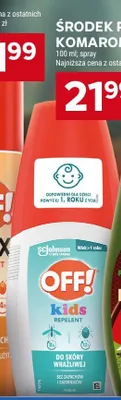 Środek przeciw komarom Off! Kids spray promocja w Stokrotka