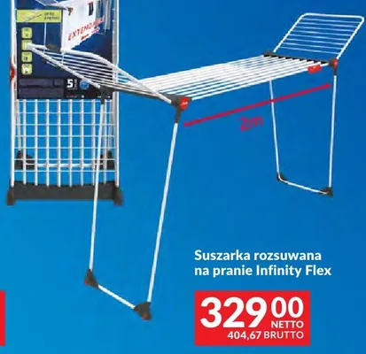 Suszarka rozsuwana na pranie Infinity Flex Vileda promocja w Makro