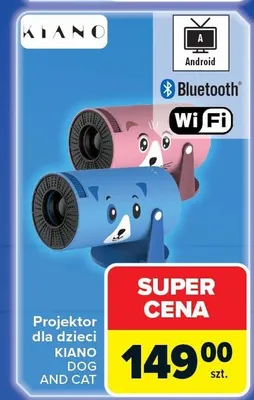 Projektor dla dzieci KIANO ELEGANCE AND CAT promocja w Carrefour
