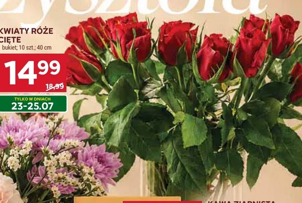 Kwiaty róże cięte promocja w Stokrotka