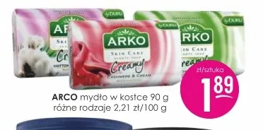 Mydło w kostce Arko promocja w Drogerie Jasmin