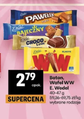 Baton Choco Love E. Wedel promocja w Delikatesy Centrum