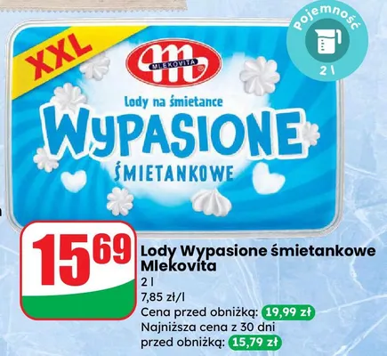 Lody Wypasione śmietankowe promocja w Dino