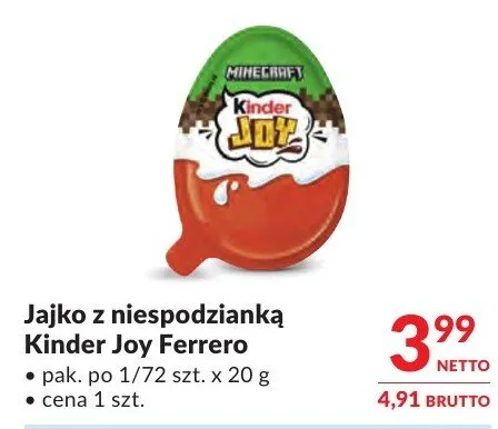 Jajko z niespodzianką Kinder Joy Ferrero promocja w Makro