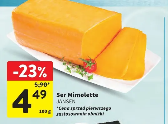 Ser Mimolette Jansen promocja w Intermarche