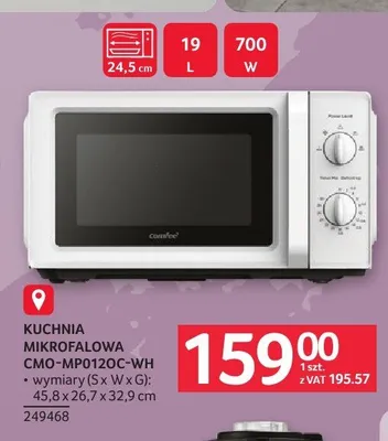 Kuchnia mikrofalowa Comfee CMO-MP0120C-WH promocja w Selgros