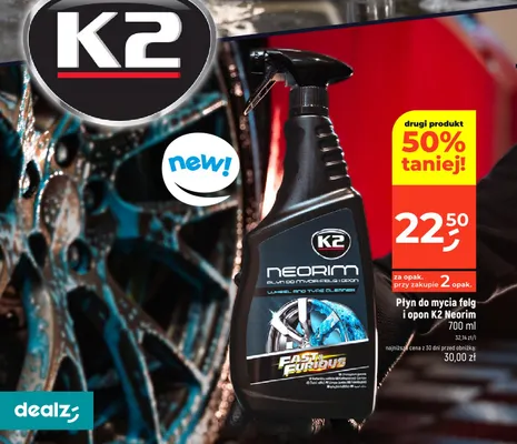 Płyn do mycia felg i opon K2 Neorim promocja w Dealz