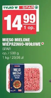 Mięso mielone wieprzowo-wołowe SPAR promocja w SPAR