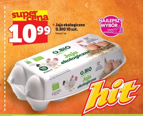 Jaja ekologiczne O.BIO promocja w TOPAZ