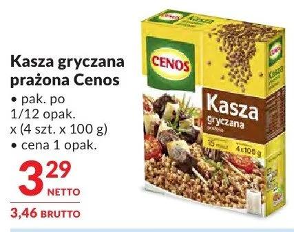 Kasza gryczana prażona Cenos promocja w Makro